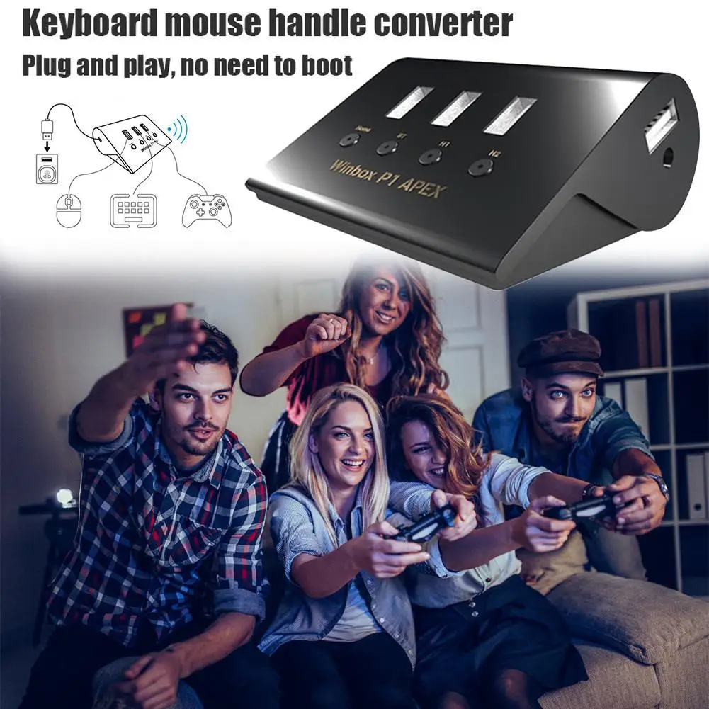 

Winbox P1 APEX Mouse Keyboard Converter with Bluetooth for PS4 Switch Xbox One Keyboard Converter with Bluetooth