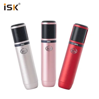 

ISK IM6 karaoke microphone mini mobile phone condenser mic portable 3.5mm plug volume control Handheld retro microphone
