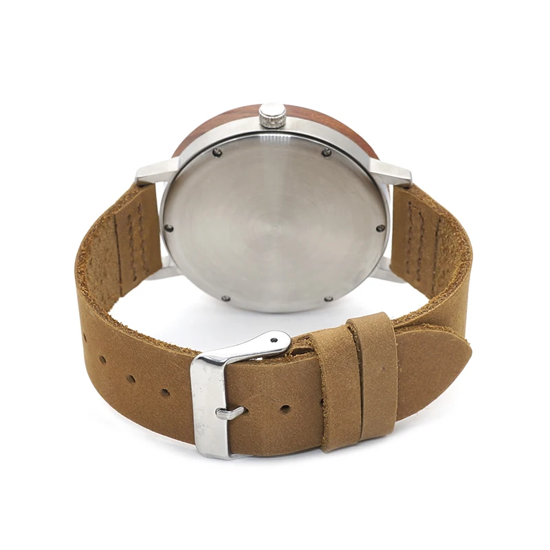 BOBO BIRD L-K06 Top Brand Designer Quartz Wristwatch Rome Number Dial Face Leather Strap Men's Watch OEM Clock for Men