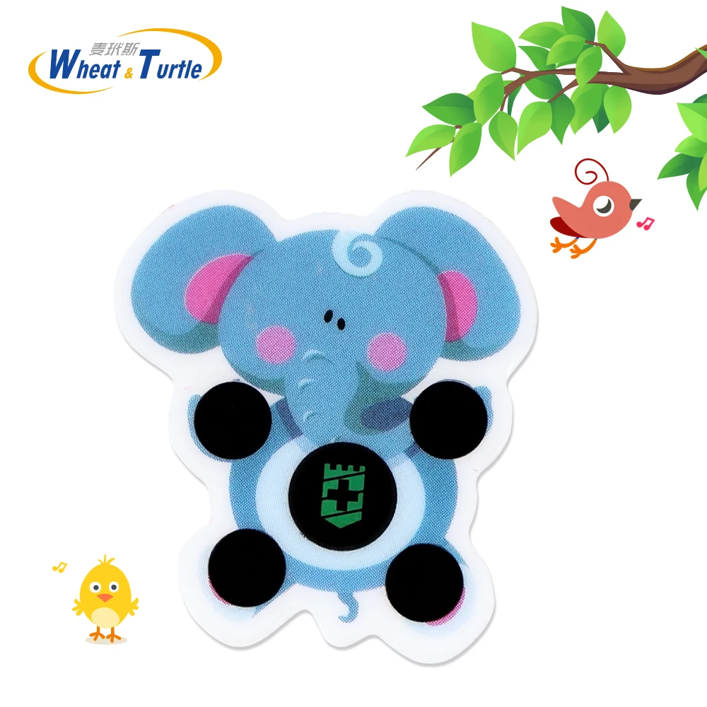 4Pcs Reusable Baby Forehead Sticker Thermometer Lcd Digital Plastic