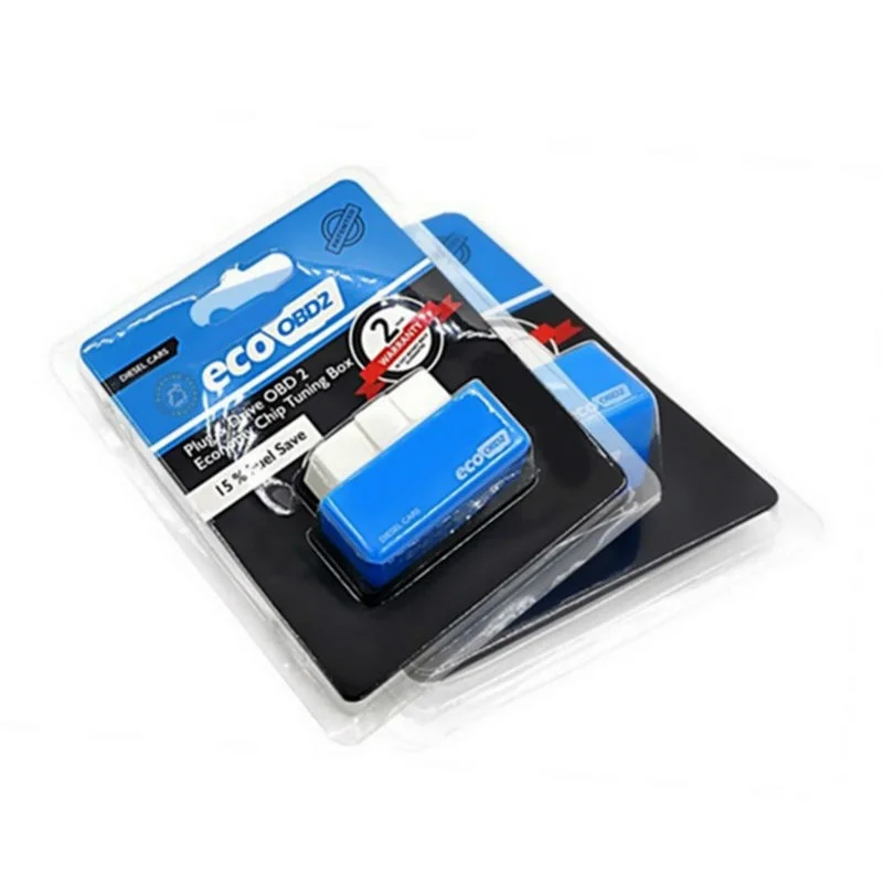 Синий цвет экономичная EcoOBD2 чип тюнинг коробка 15% экономия топлива Eco OBD2 для