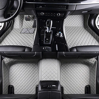 custom car floor mats for porsche cayenne 955 All Models Cayman Macan Panamera Boxster 718 911 auto accessories car mats - Color Name: gray