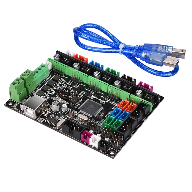Makerbase 3D Printer Board MKS Gen L Controller Compatible with Ramps1.4//Mega2560 R3 Support A4988//TMC2208//2209TMC2100 Drivers