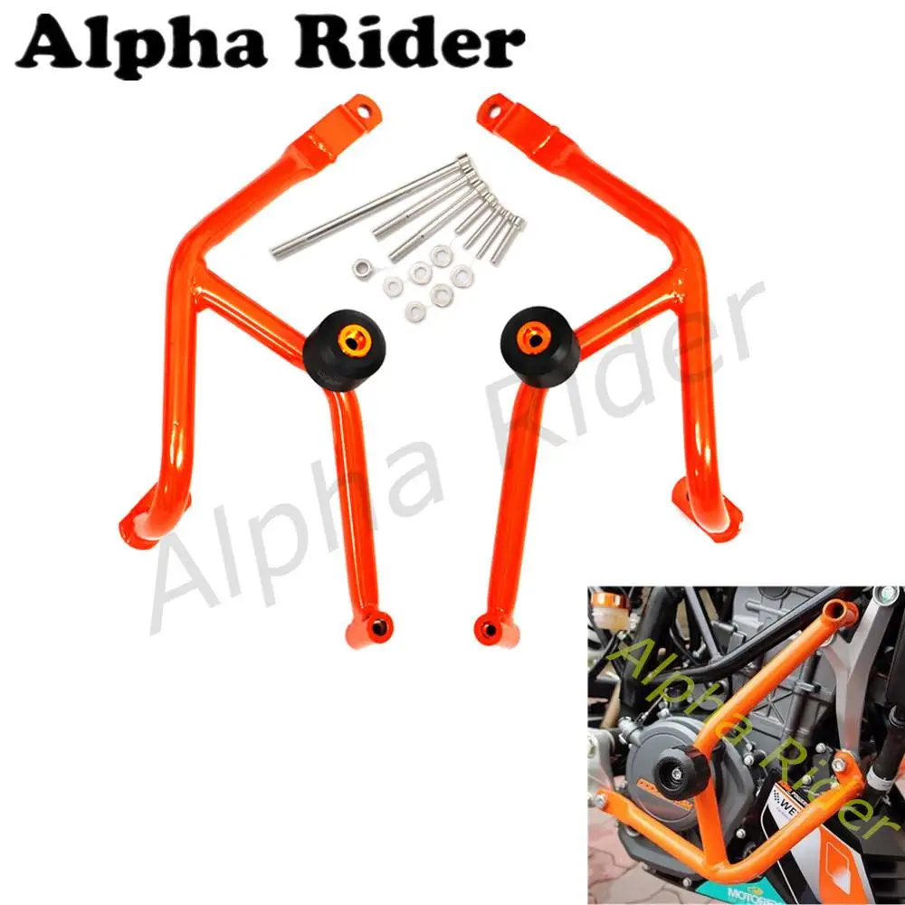 

Motorcycle Left/ Right Bumpers Front Buffer Crash Bars Knees Legs Protector Frame Engine Guards for KTM DUKE 390 2014 2015 2016