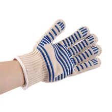 1 пара ткань нескользящая термостойкая кухонная перчатка для печи для наружного барбекю печь FPJST85