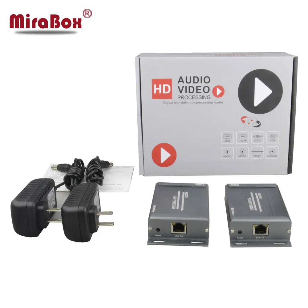 MiraBox HSV891 HDMI Extender over TCP IP 150m FUll HD 1080P via UTP STP Cat5/5e/Cat6 by Rj45 HDMI Transmitter and Receiver