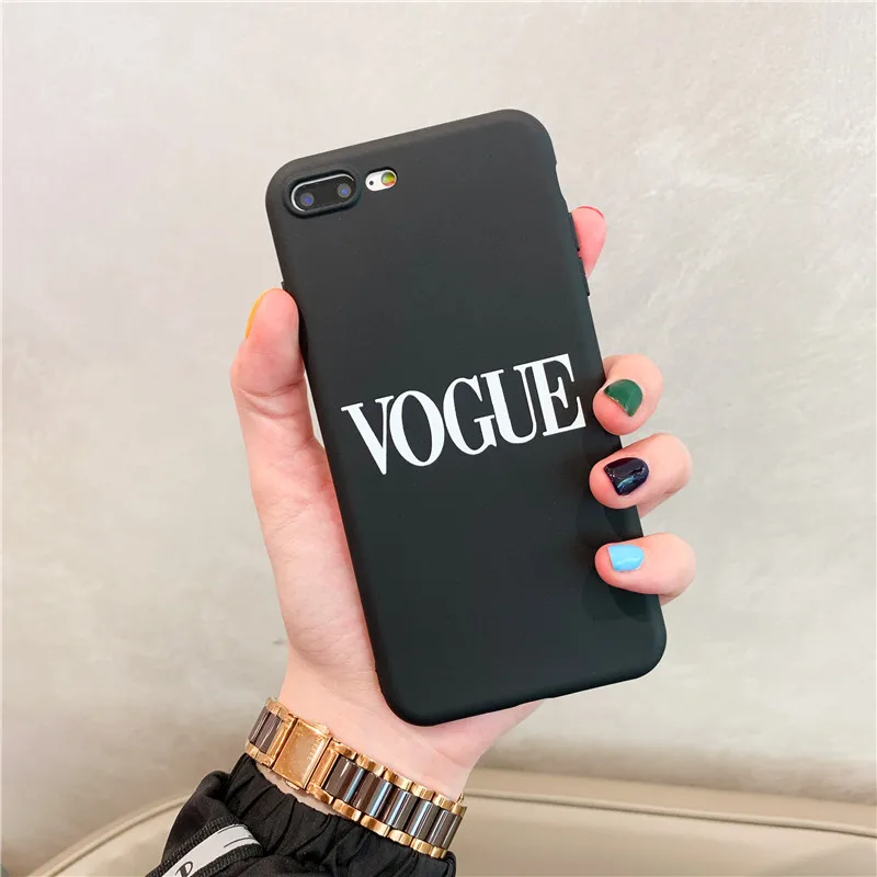 

Fashion Letters Phone Case For iphone X XS Max XR Case For iphone 7 6 6S 8 plus Back Cover Trend Retro Soft Cases
