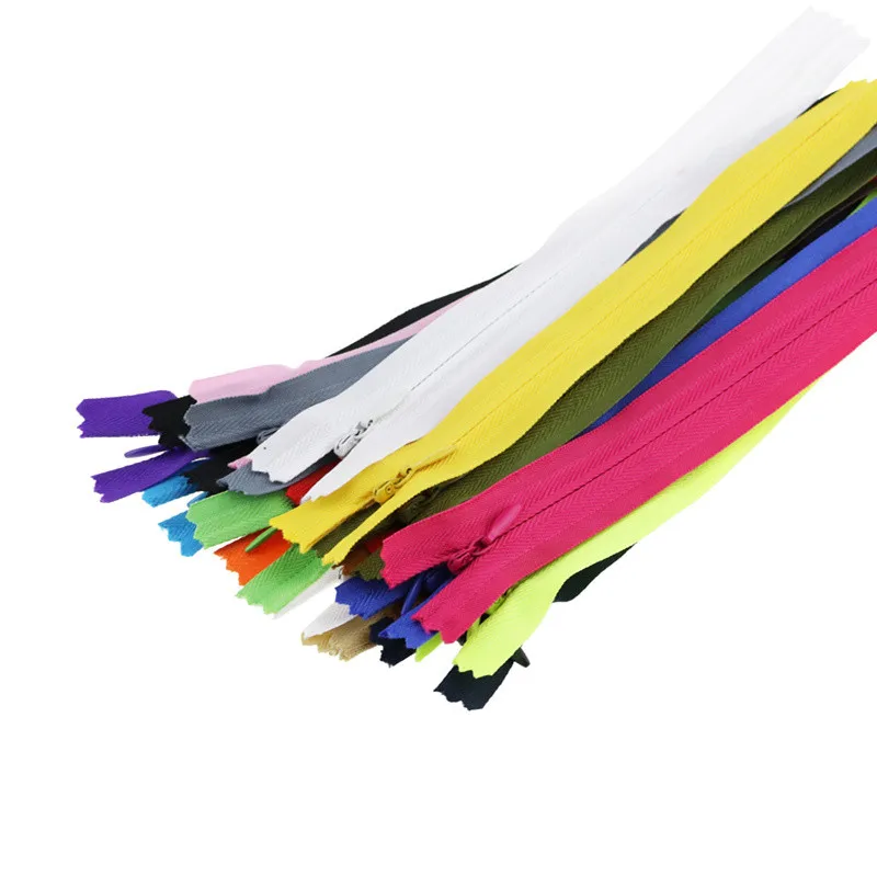 

5pcs 3# invisible zippers 15cm sewing open end lace zipper for hidden bags closure resin zip invisible for sewing accessories