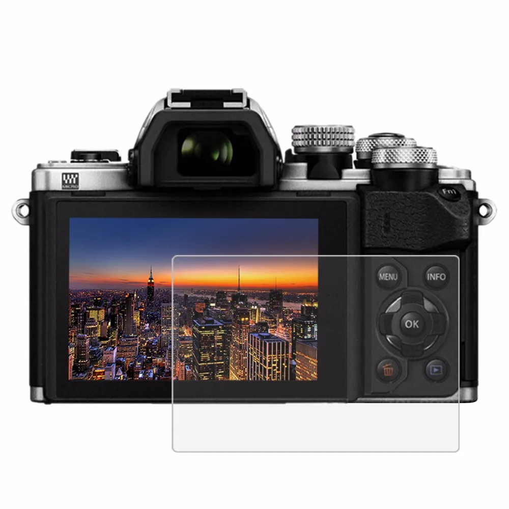 PULUZ для Olympus EM10/EM10-2 универсальная камера 2.5D изогнутый край 9 H твердость поверхности Закаленное стекло протектор экрана