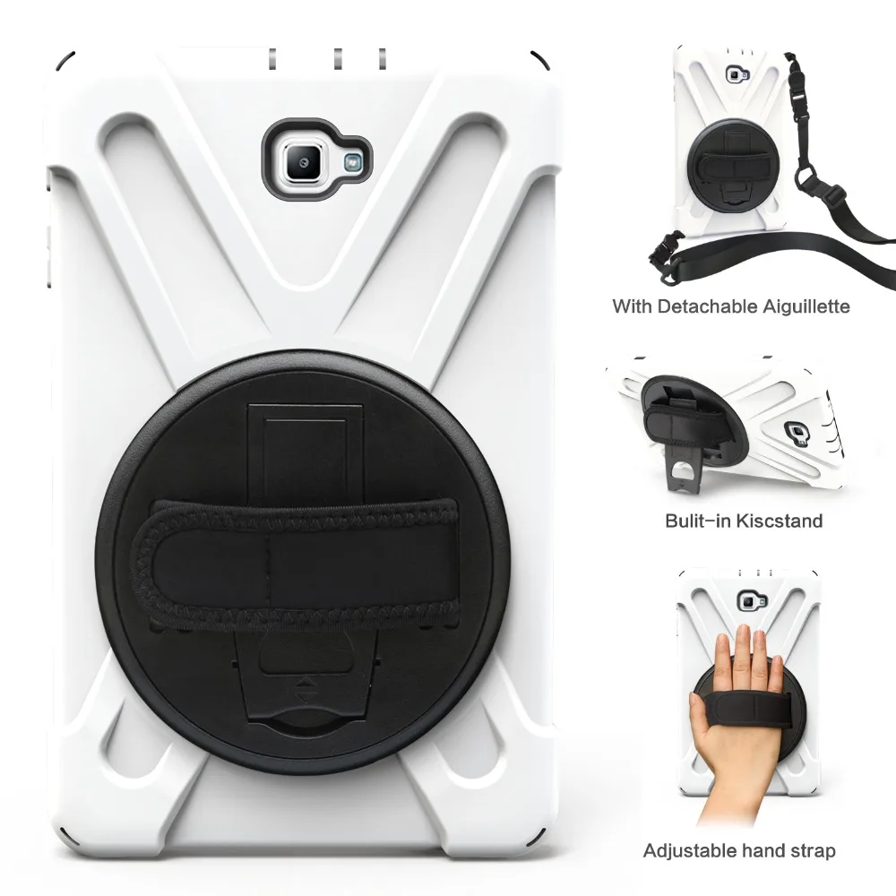 

Heavy Duty Hybrid Case For Samsung Galaxy Tab A 10.1 T580 T585 T580N T585N PC Bumper Shockproof Protective Case Cover+gifts