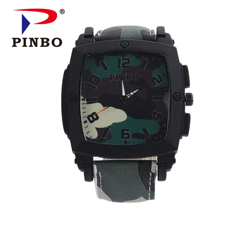 

2018 New Brand Men Army Casual Quartz Watch Men Camouflage Leather Strap Military Watches Relogio Feminino Clock Hot Sale