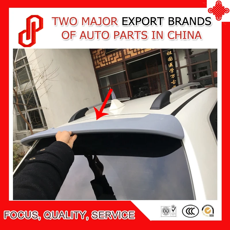 

High quality Black white color ABS Ignis rear roof wing spoiler for Ignis 2016 2017 2018