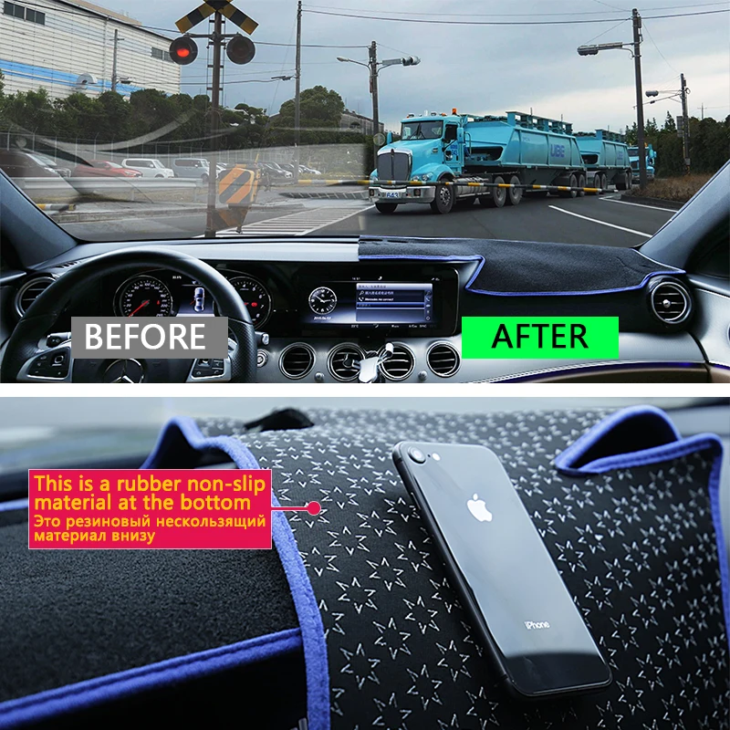for Suzuki SX4 2006~2013 Anti-Slip Mat Dashboard Cover Pad Sunshade Dashmat Protect Carpet Car Acce