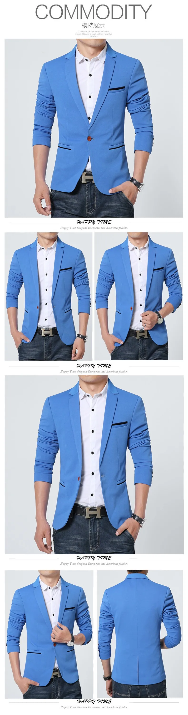 FGKKS New Arrival Luxury Men Blazer New Spring Fashion Brand Slim Fit Men Suit Terno Masculino Blazers Men