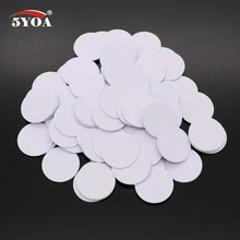 100 шт./лот Ntag215 NFC бирка ключевые бирки маркер патруль Метка RFID Метка Мини NFC телефонная карта переключатель Ntag 215 умный кольцевой чип