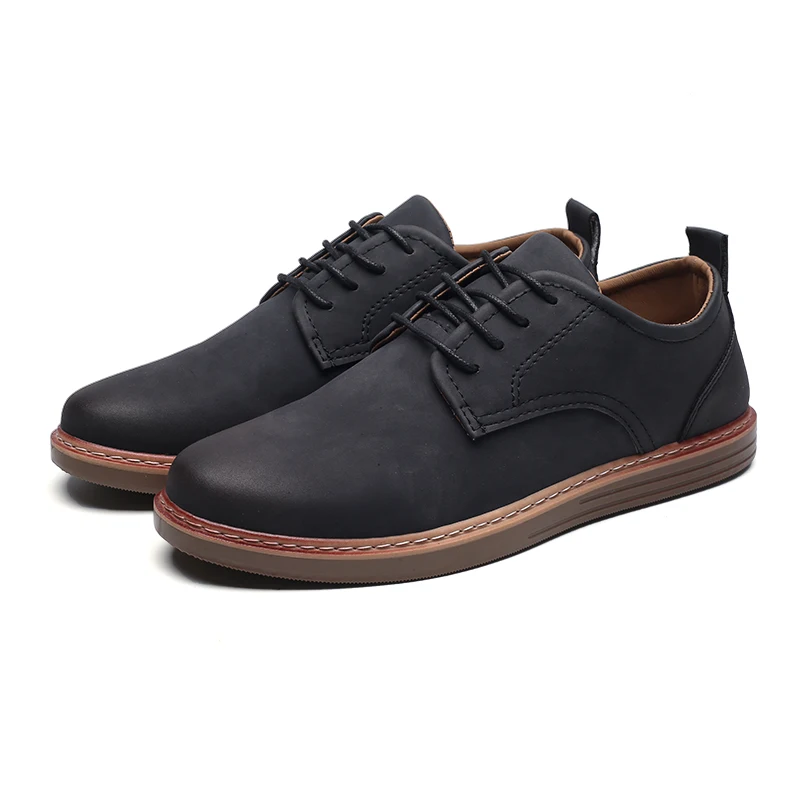 fashion leather casual shoes men comfortable leisure moccasins cheap dress male footwear work elegant boy oxford shoes for m (5)