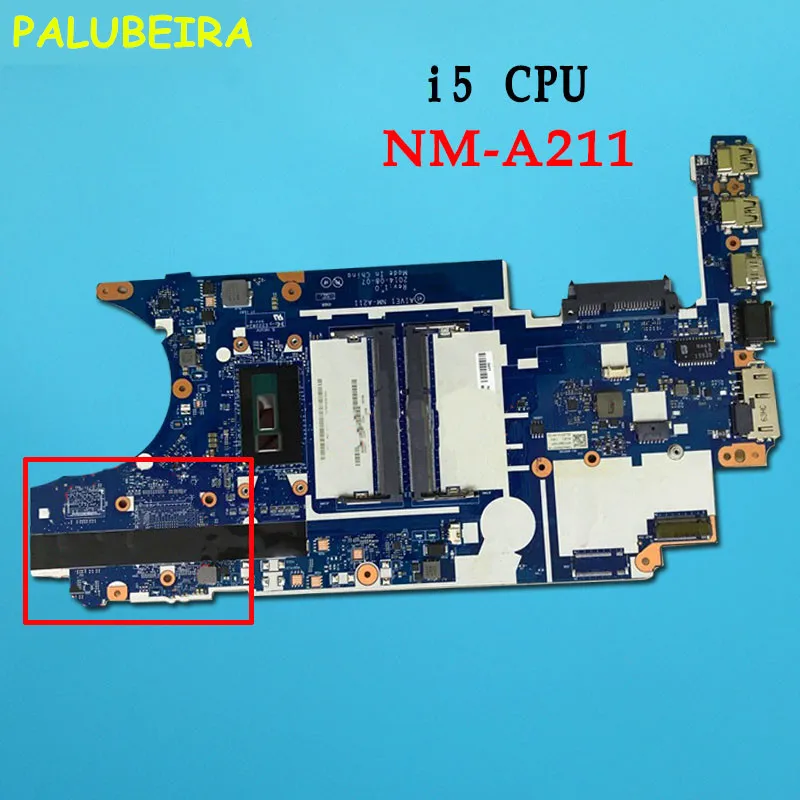 PALUBEIRA для lenovo E450 E550 Материнская плата ноутбука NM-A211 с процессором i5 в хорошем состоянии