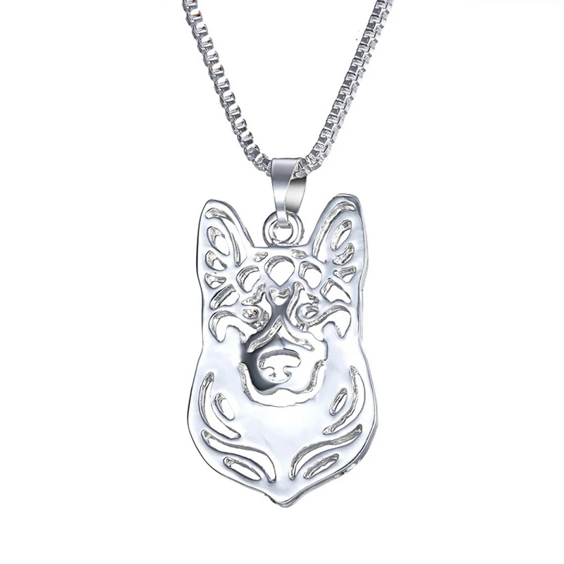 Металлический кулон в виде собаки, ожерелье для женщин, мужчин, Т-образный Кот, семейный дизайн, цепь, милый Бульдог, мужская Серебряная цепочка, ожерелье, ювелирное изделие - Окраска металла: Style 12