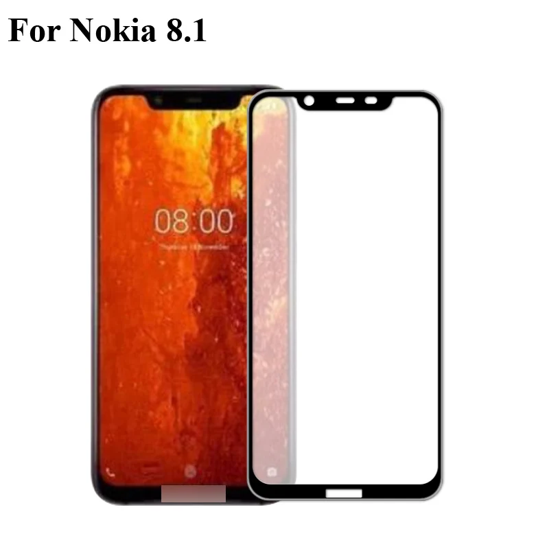 5 шт. ультра-тонкий протектор экрана закаленное стекло для Nokia 8 1 полный экран