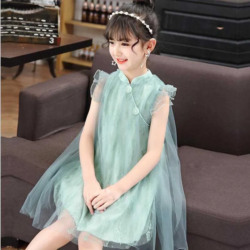 

Cute Girls Dress New Summer Girls Clothes Flower Princess Dress Children Summer Clothes Baby Girls Dress Casual Wear 3 8Y