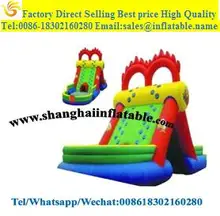 Outdoor Water slide entertainment equipment inflatable slides with pool