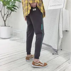 2018 весна и осень Новый для мужчин сплошной цвет Простые Модные повседневные штаны бизнес дикий улица карман темпера t молодежи
