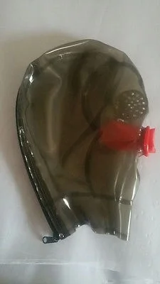 

Latex Rubber Gummi Masque Hood Mouth special Maske Smoke gray XS-XXL