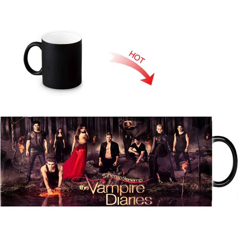 The Vampire Diaries Ceramic Mug Heat Sensitive Color Changing Mugs