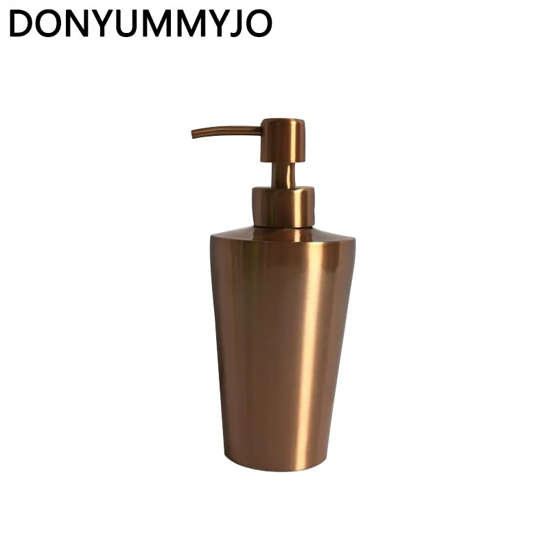 

Hot Hotel Home KTV Fashion Creative Rose Gold / Silver 304 Stainless Steel Emulsion Bottle Hand Sanitizer Soap Dispenser 350ml