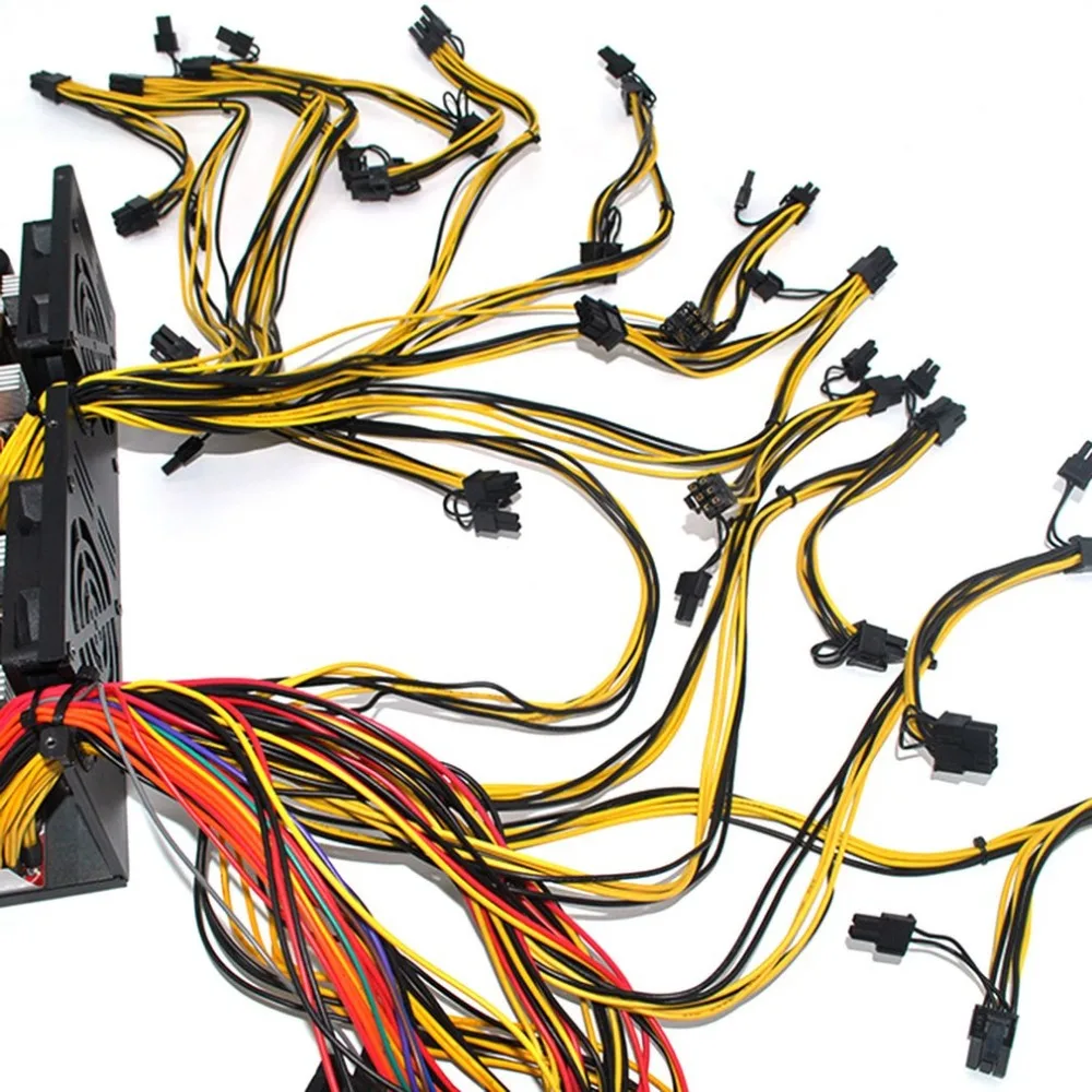 High Efficiency Rated 3450W Active PFC Power Supply with 14CM Low Noise Cooling Fans for Bitcoin Mining Machine High Performance High Efficiency Rated 3450W Active PFC Power Supply with 14CM Low Noise Cooling Fans for Bitcoin Mining Machine High Performance