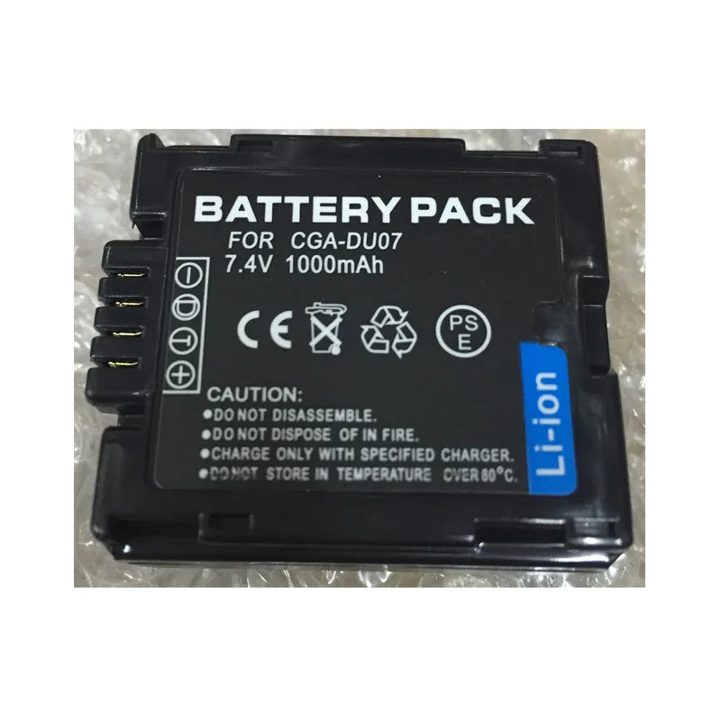 

CGA-DU07 CGA DU07 Lithium Battery For PANASONIC CGR-DU06 DU07 NV-GS10 CGA-DU12 CGA-DU14 CGA-DU21 GS100K GS17E PV-GS65