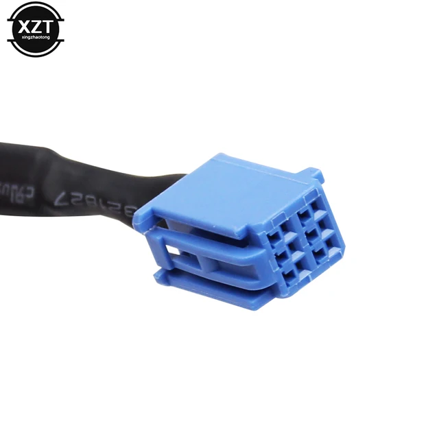 1pcs For Car RCA Adapter VTR Cable For Toyota 6 Pin Blue AV