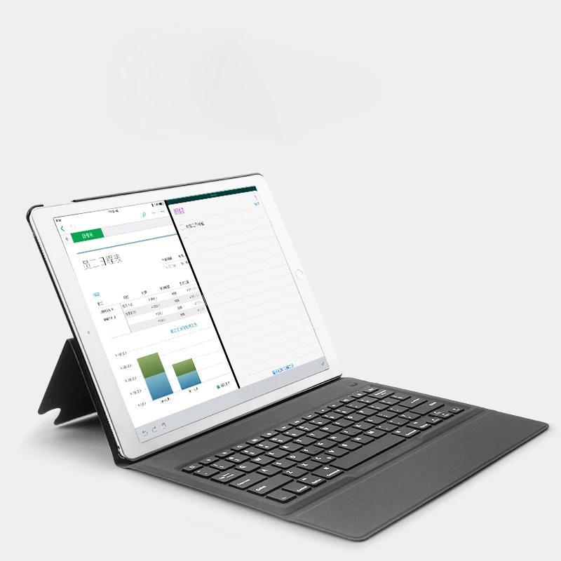 Русский/Иврит/испанский Беспроводной Bluetooth клавиатура случай стенд кожаный магнит Смарт принципиально чехол для Apple iPad Pro 12," /5