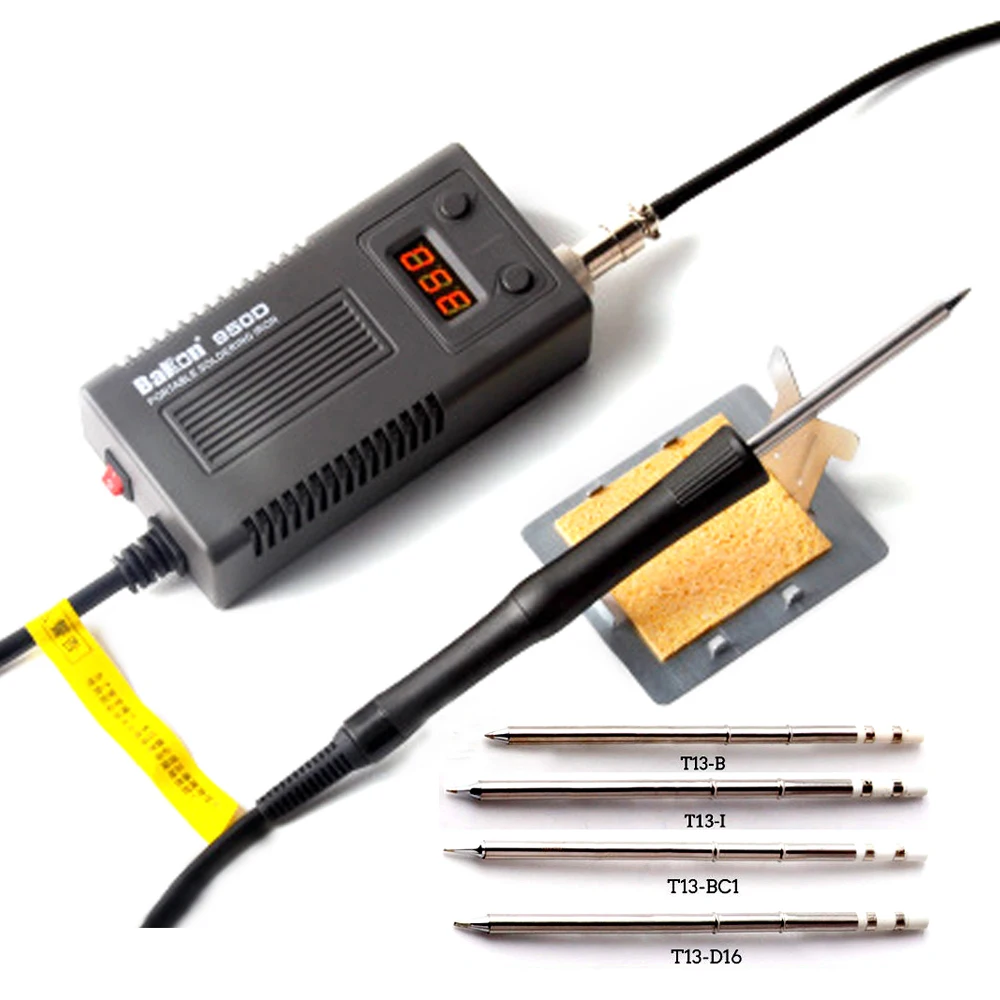 US $28.04 Bakon 75w 950d Electric Soldering Iron Portable Digital Display Constant Temperature Soldering Station AntiStatic T13 Tip Us Eu