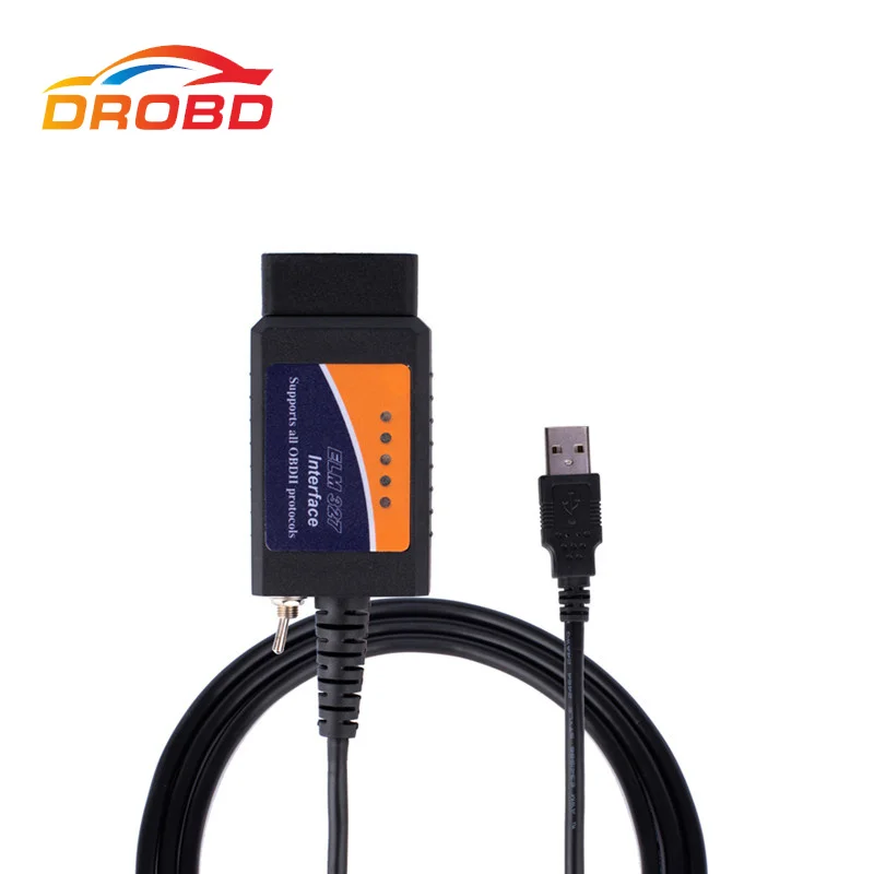 ELM327 USB V1.5 مع التبديل OBD2 ماسحة لفورد ELMconfig Forscan PIC18F25K80 رقاقة HS-CAN/MS-CAN قانون القارئ أداة تشخيص