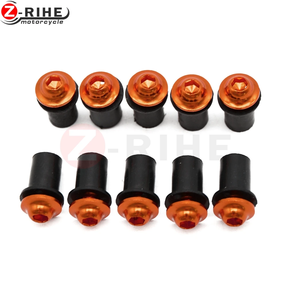 

10 pcs Motorcycle acessorios universal Screws Fastener Fixation Windscreen Bolt For Aprilia RSV MILLE TUONO FALCO Ducati MS4