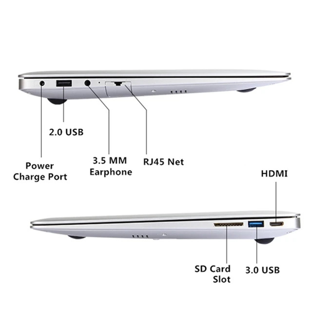 8GB Ram+128GB SSD+1000GB HDD Ultrathin Quad Core J1900 Fast Running Windows10 system Laptop Notebook Computer