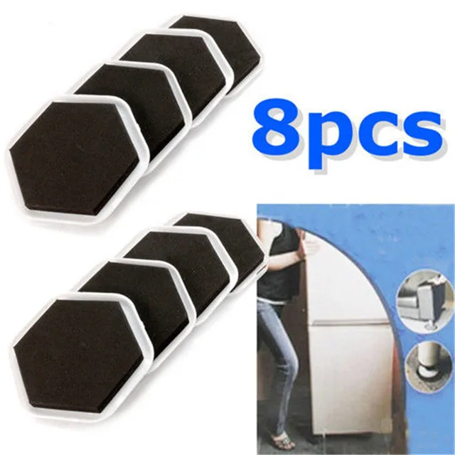 EatingBiting(R) 8Pcs Magic Mover Moving Sliders Pads Furniture Gliders