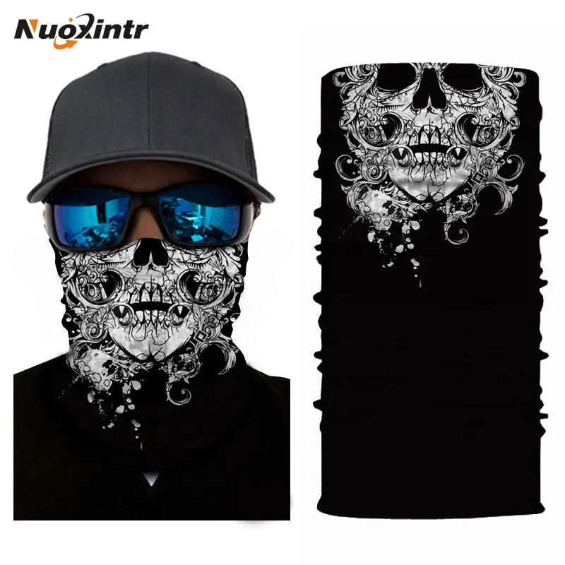 Nuoxintr Magic Head Face Mask Seamlessly Skull Halloween Scarf Mask