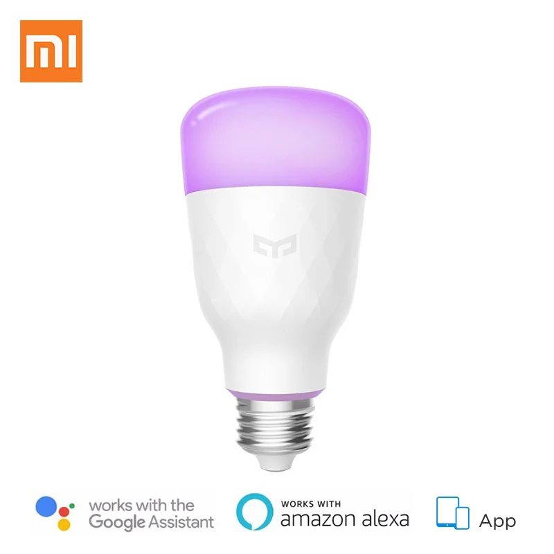 

Xiaomi Yeelight WiFi Smart LED Bulb 2 upgraded Color / Tunable White 800Lu 10W E27 Work with Alexa Google Assistant App Control