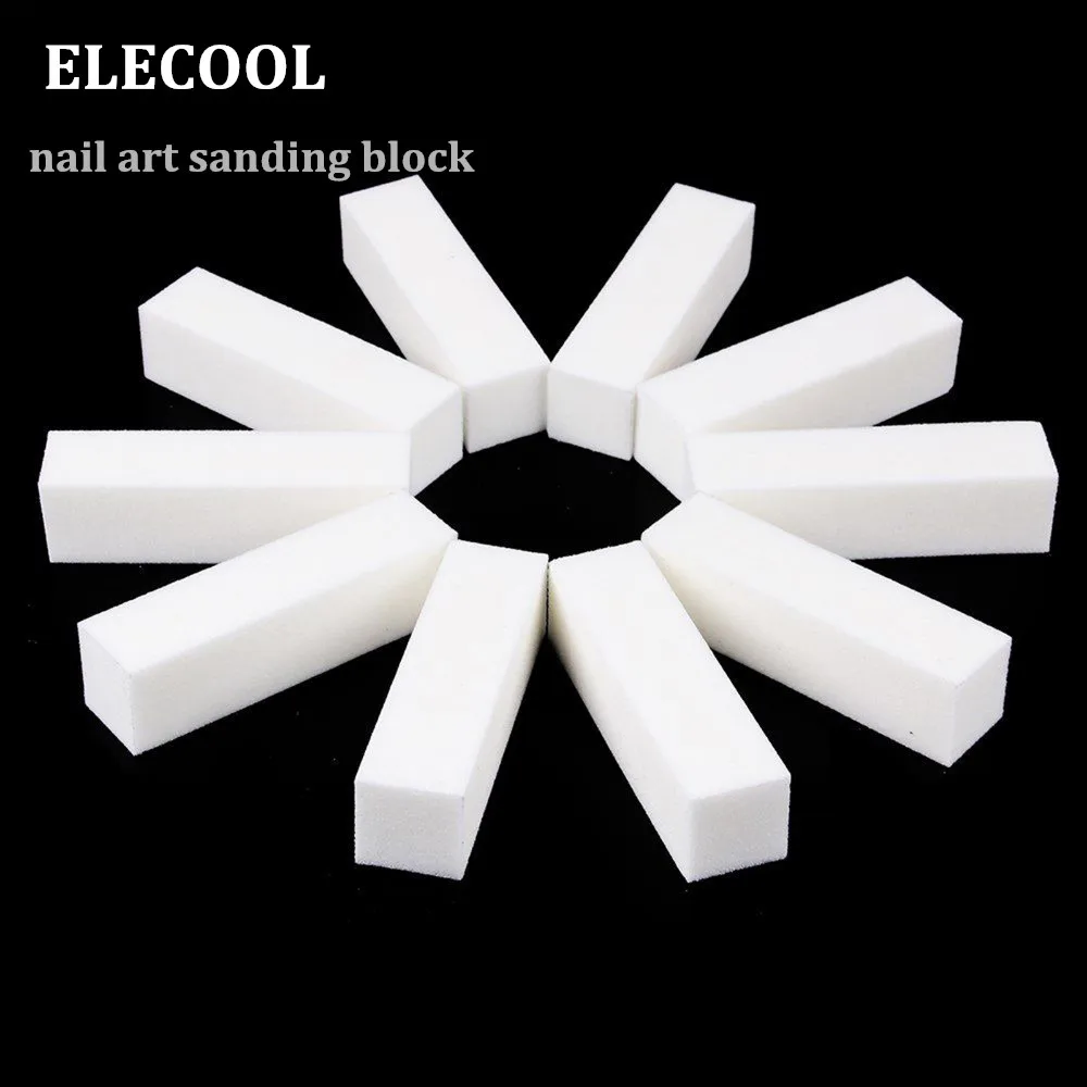 ELECOOL 3 шт. дизайн ногтей Полировка пилка блок педикюр маникюрный набор для