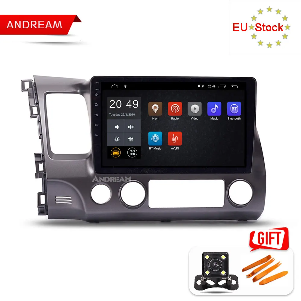 Andream 10 1 &quotAndroid 8 2G 16G Автомобильный gps навигатор головное устройство мультимедиа