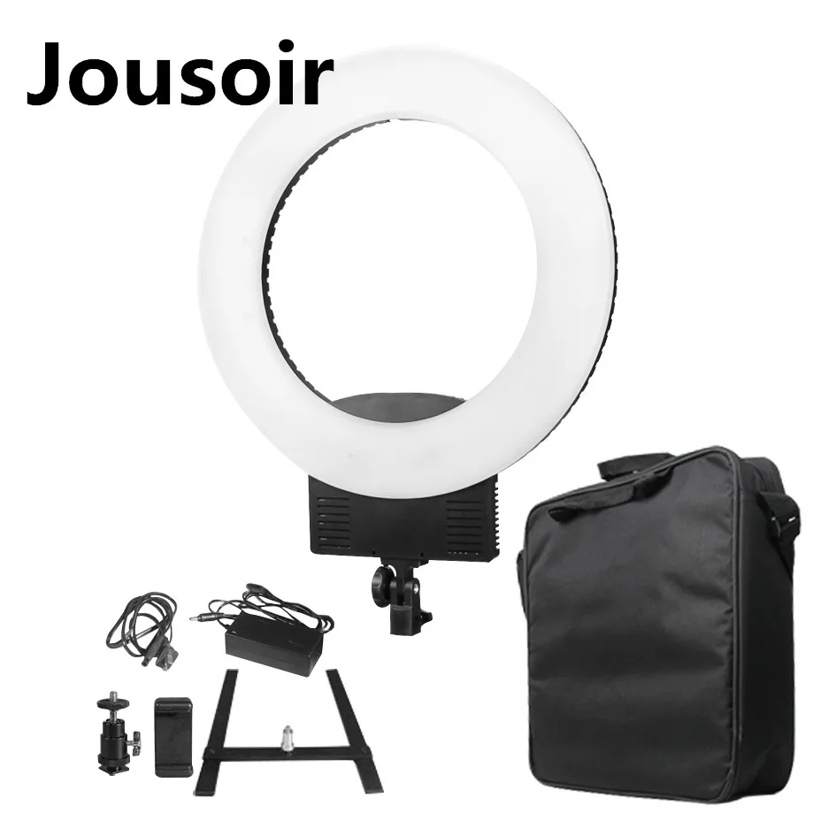 18-3200K-5600K-Stepless-Dimming-48W-LED-Ring-Light-Battery-Mount-Carry-Bag-For-Video-Studio