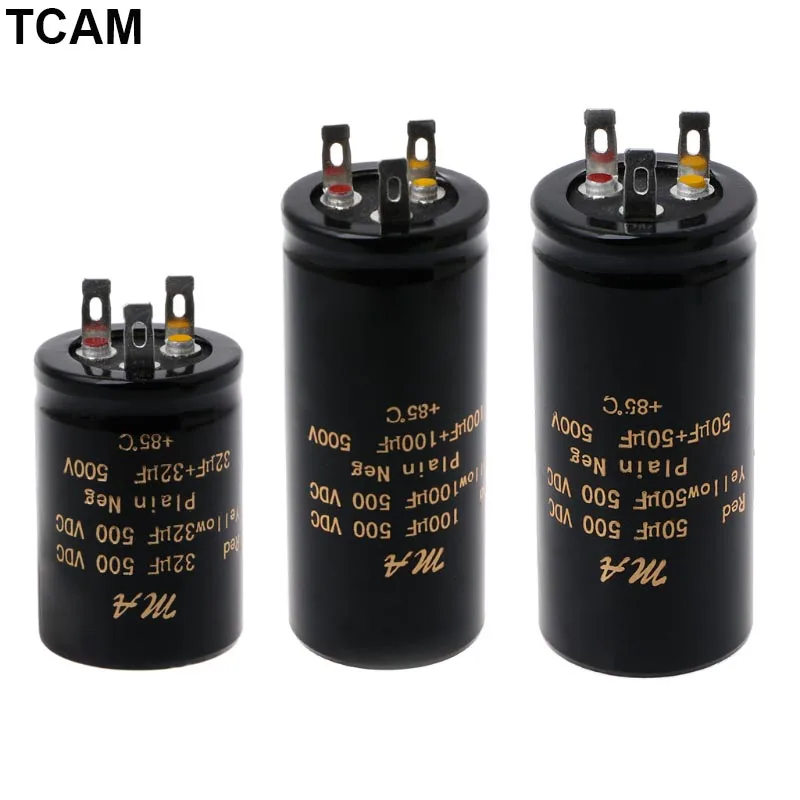 

100+100uf,50+50uf,32+32uf,500V Audio Electrolytic Double Amplifier Capacitors