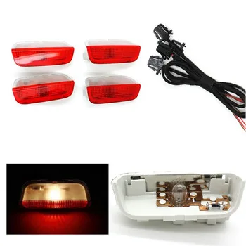 OEM Original Door Warning Light car accessories For VW Golf 6  GTI Scirocco Magotan B6  Tiguan Passat  with wire harness 4pcs