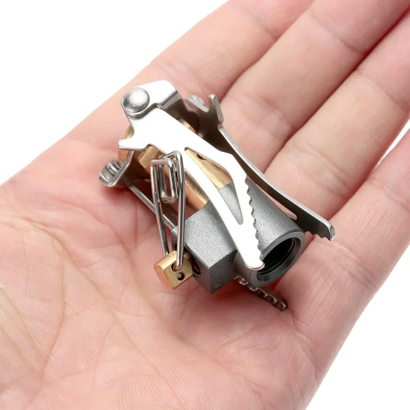 

Portable Folding Mini Camping Stove Outdoor Gas Stove Survival Furnace Stove 3000W Pocket Picnic Cooking Gas