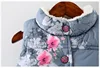 Veste d'automne et d'hiver pour filles, manteau chaud en coton, avec poches, à capuche, pour enfants ► Photo 3/5