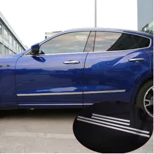 Для Maserati Levante автомобильный Стайлинг из нержавеющей стали дверные боковые украшения полосы отделка стикеры аксессуары Высокое качество 4 шт./компл