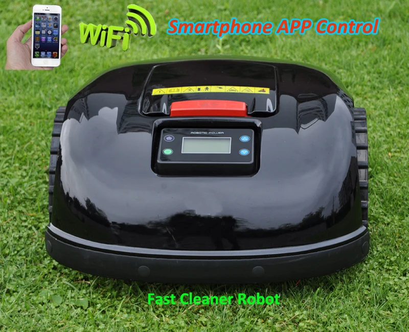  EST GYROSCOPE Function Smartphone WIFI APP Robot Grass Cutter E1600T with extra 200 meters wire and