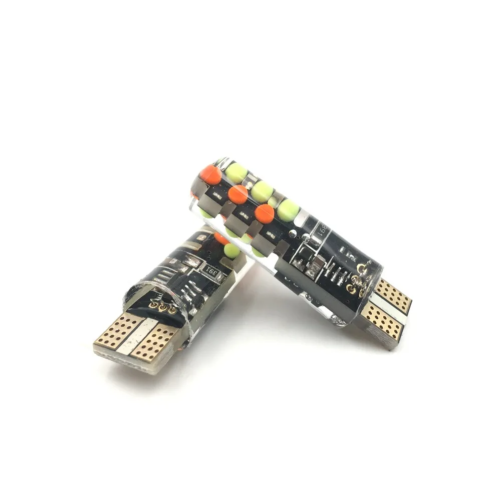 Универсальный автомобильный Led W5W T10 RGB COB 12 SMD габаритный светильник s красочный